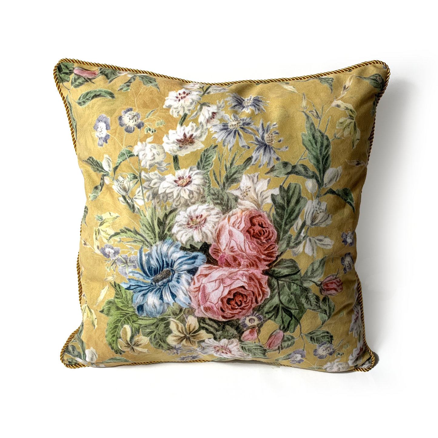 Cushion Vintage Flower Yellow