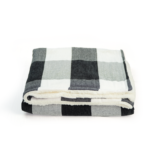 Blanket Black Plaid
