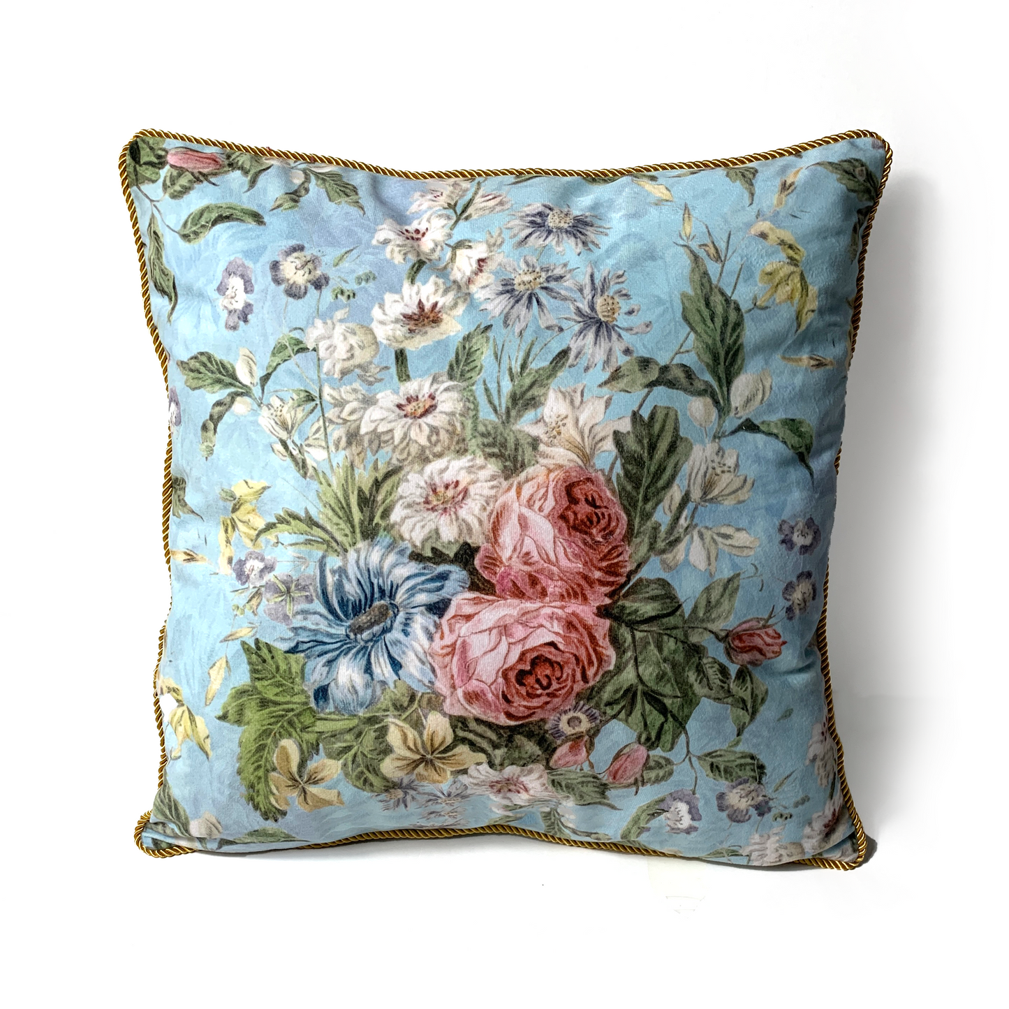 Cushion Vintage Flower Blue